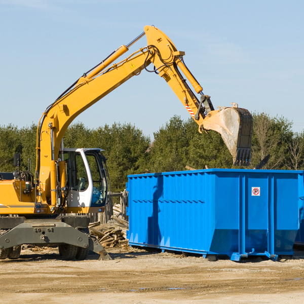 are there any restrictions on where a residential dumpster can be placed in Armorel AR